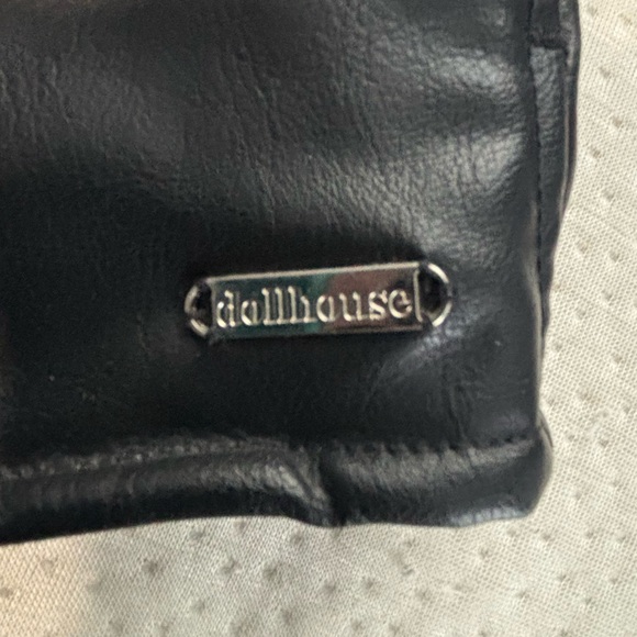 Dollhouse Black faux Leather Jacket with Zebra Lining - Picture 6 of 6